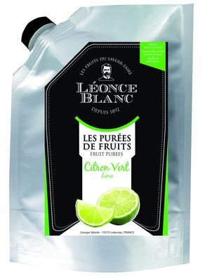 Leonce Blanc Limetten-Püree 3x 1kg exotische Zitrusfrucht Frucht-Püree aus Limetten