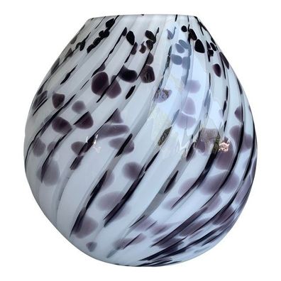 Contemporary White Table Lamp in Murano Glass Style With Murrine by SimoEng