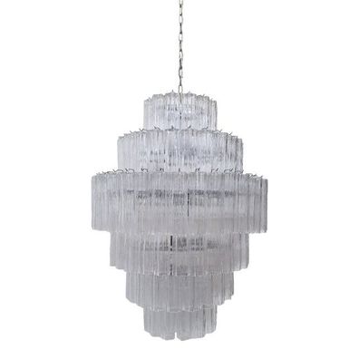 Sputnik Chandelier Transparent Like Mazzega Zuccheri Venini Barovier Style by SimoEng