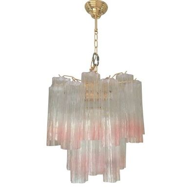 Murano Style Glass Tronchi Venini Style Chandelier by SimoEng