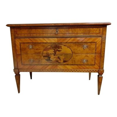 Mid 20th Century Italian Inlaid Chest of Drawers by SimoEng