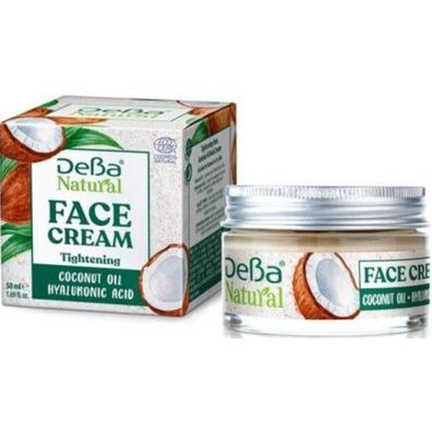 DEBA Natural Lifting-Gesichtscreme „Kokosnuss und Hyaluron“