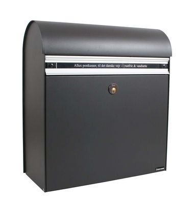 Allux Ks 200 Briefkasten, Postkasten, Briefbox mit Rukoschloss in anthrazit