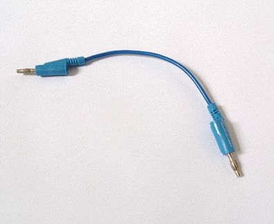 FESTO Messleitung Messkabel Prüfkabel Laborkabel 15cm 0,15m Bananenstecker Blau