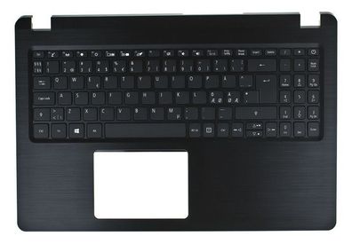 Acer Aspire A515-52 A515-52G Palmrest Tastatur Keyboard Schwarz QWERTZ Nordic