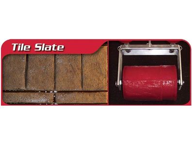 Marshalltown Rock 'N' Roller Randroller REDRR02TS Tile Slate, Gummi, rot, 203 mm