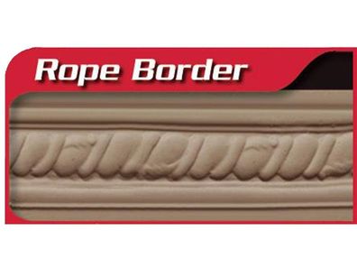 Marshalltown Minirand Roller - Rope Border, Gummi, schwarz, 57 mm