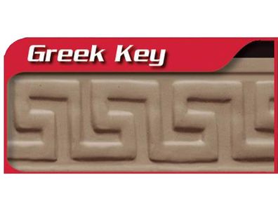 Marshalltown Minirand Roller - Greek Key, Gummi, schwarz, 76 mm