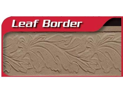 Marshalltown Minirand Roller - Leaf Border Gummi, schwarz, 76 mm