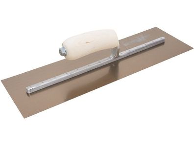 Marshalltown Flache PermaShape Kelle, Holzgriff, Goldstahl, Maße: 330x127 mm