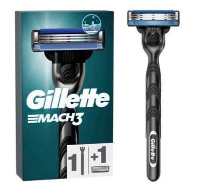 Gillette Mach3 Rasierer + 1 Klinge