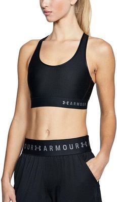 Under Armour Damen Armour Mid Keyhole Bra schnelltrocknendes Bustier, komfortabl