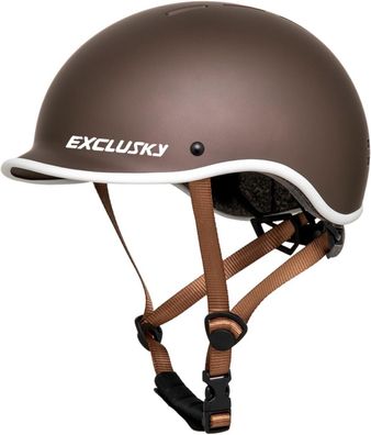 Exclusky Helm Damen, Helm Herren Integriertes Niedriges Visier Helm Frauen Skate