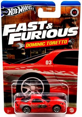 Hot Wheels Fast & Furious Dominic Toretto car 1995 Mazda RX-7 1/5