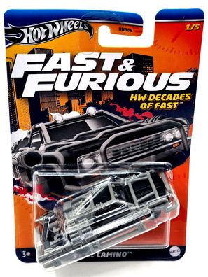 Hot Wheels Fast & Furious HW Decades of Fast car `67 EL Camino 1/5