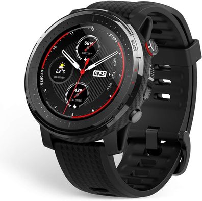 Amazfit Stratos 3 Smartwatch mit GPS und Musikspeicher, Sportuhr mit 19 Sportmod