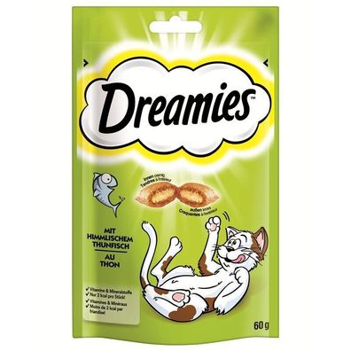 Dreamies Cat Snack mit Thunfisch 12 x 60g (55,42€/ kg)