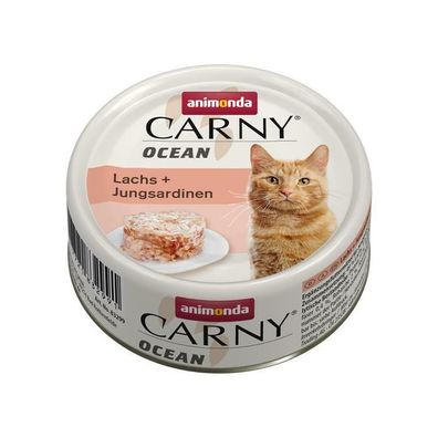 Animonda Carny Ocean Lachs & Jungsardinen 24 x 80g (31,20€/ kg)