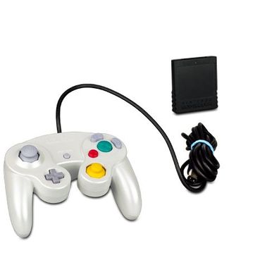 Original Gamecube Controller PEARL WHITE - WEISS + Original 16 MB MEMORY CARD