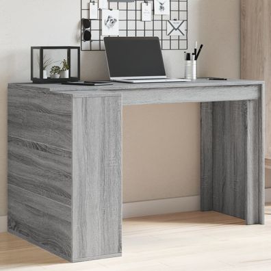 vidaXL Schreibtisch Grau Sonoma 123,5x73,5x75 cm Holzwerkstoff