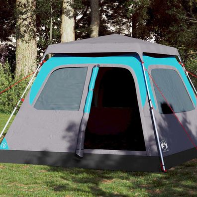 vidaXL Kuppel-Campingzelt 4 Personen Blau Quick Release