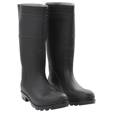 vidaXL Gummistiefel Schwarz Größe 44 PVC