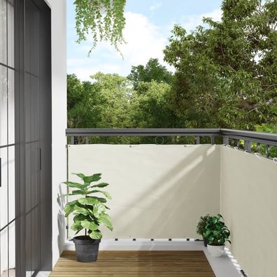 vidaXL Balkon-Sichtschutz Weiß 600x90 cm PVC