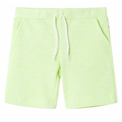 Kindershorts mit Kordelzug Neongelb 104