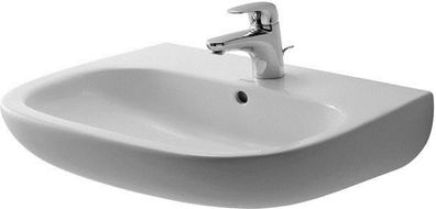 Duravit Waschtisch D-Code mit Überlauf, 1 Hahnloch 600x460mm weiß