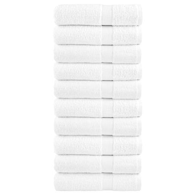 vidaXL Premium-Handtücher SOLUND 10 Stk. Weiß 50x100cm 600 g/m²