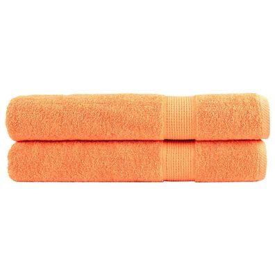 vidaXL Premium-Saunatücher SOLUND 2 Stk. Orange 80x200 cm 600 g/m²