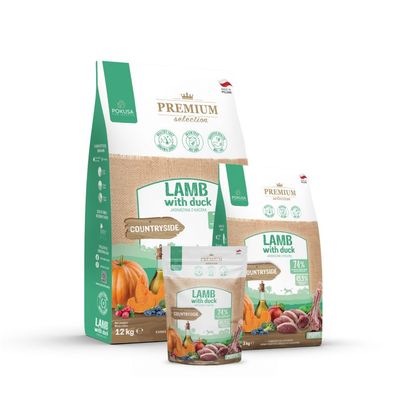 Premium Selection Lamm mit Ente Getreidefreies Welpen Trockenfutter by Lux4Life