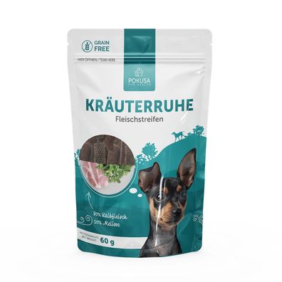 Natürlicher Snack - Kräuterruhe - Kalbfleisch mit Melisse für Hunde by Lux4Life