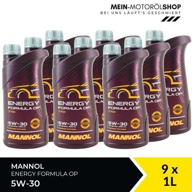 Mannol Energy Formula OP 5W-30 9x1 Liter