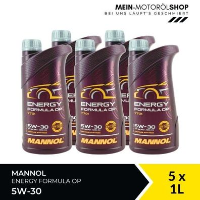 Mannol Energy Formula OP 5W-30 5x1 Liter