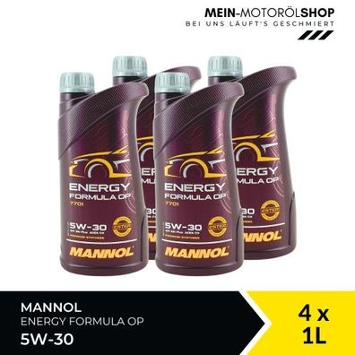 Mannol Energy Formula OP 5W-30 4x1 Liter