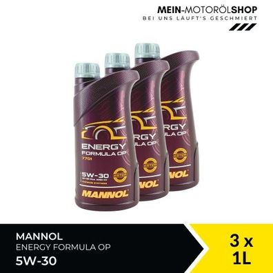 Mannol Energy Formula OP 5W-30 3x1 Liter