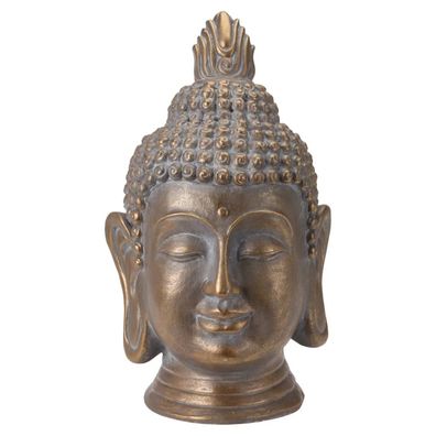 ProGarden Buddha Kopf Deko 31x29x53,5 cm