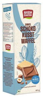 Rosengarten 6x Schoko küsst Waffel Vollmilch 100g