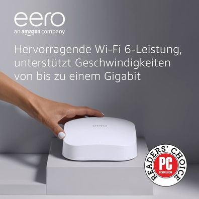 Amazon eero Pro 6 Mesh-Wi-Fi-6-Router-System | Integrierter Zigbee Smart-Home-Hu