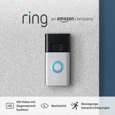 Ring Videotürklingel Akku (Video Doorbell) | Türklingel Mit Kamera, Hd-Video, WL