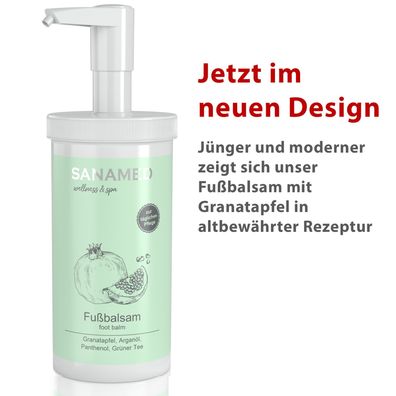 CareMed Regenerierende Fußcreme Granatapfel 450ml mit Dosierspender