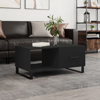 vidaXL Couchtisch Schwarz 90x50x40 cm Holzwerkstoff