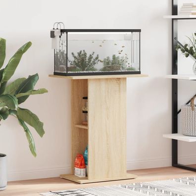 vidaXL Aquariumständer Sonoma-Eiche 60,5x36x72,5 cm Holzwerkstoff