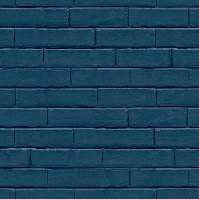 Noordwand Tapete Good Vibes Brick Wall Blau