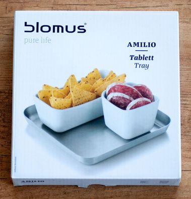 Blomus pure life - Amilio - Tablett Tray aus Edelstahl - OTO431 / Neuware