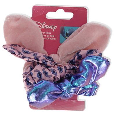 Lilo & Stitch Scrunchies mit Schleife – Stylische Haargummis