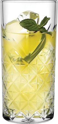 Pasabahce 9338 Timeless 295 ml Gläser Long Drink, 4 Einheiten