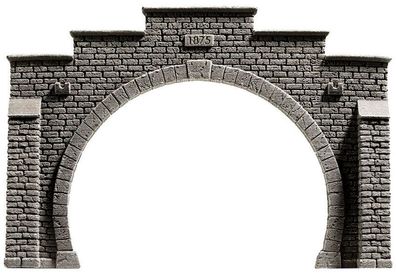 NOCH N 34852 Tunnel-Portal, 2-gleisig, 12,3 x 8,5 cm