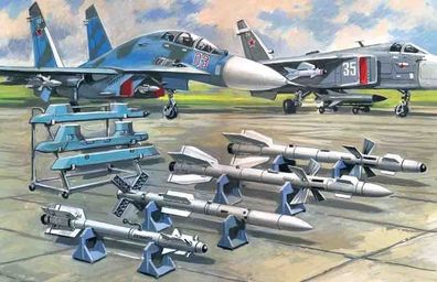 ICM 1:72 72212 Soviet Air-to-Air Aircraft Armament (R-27ER, -27ET, -73, -77 missiles)